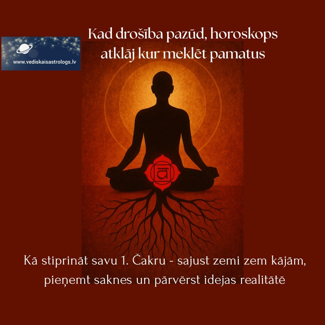 Tava 1. čakra un astroloģiskais spēka pamats – kā sazemēties un īstenot savas idejas